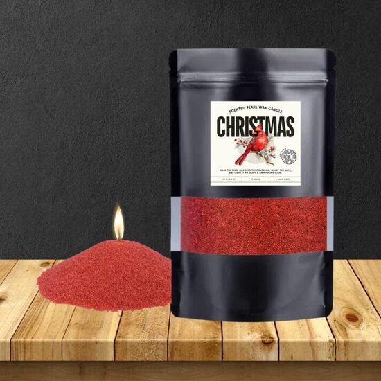 Christmas Pearl Wax loose candle